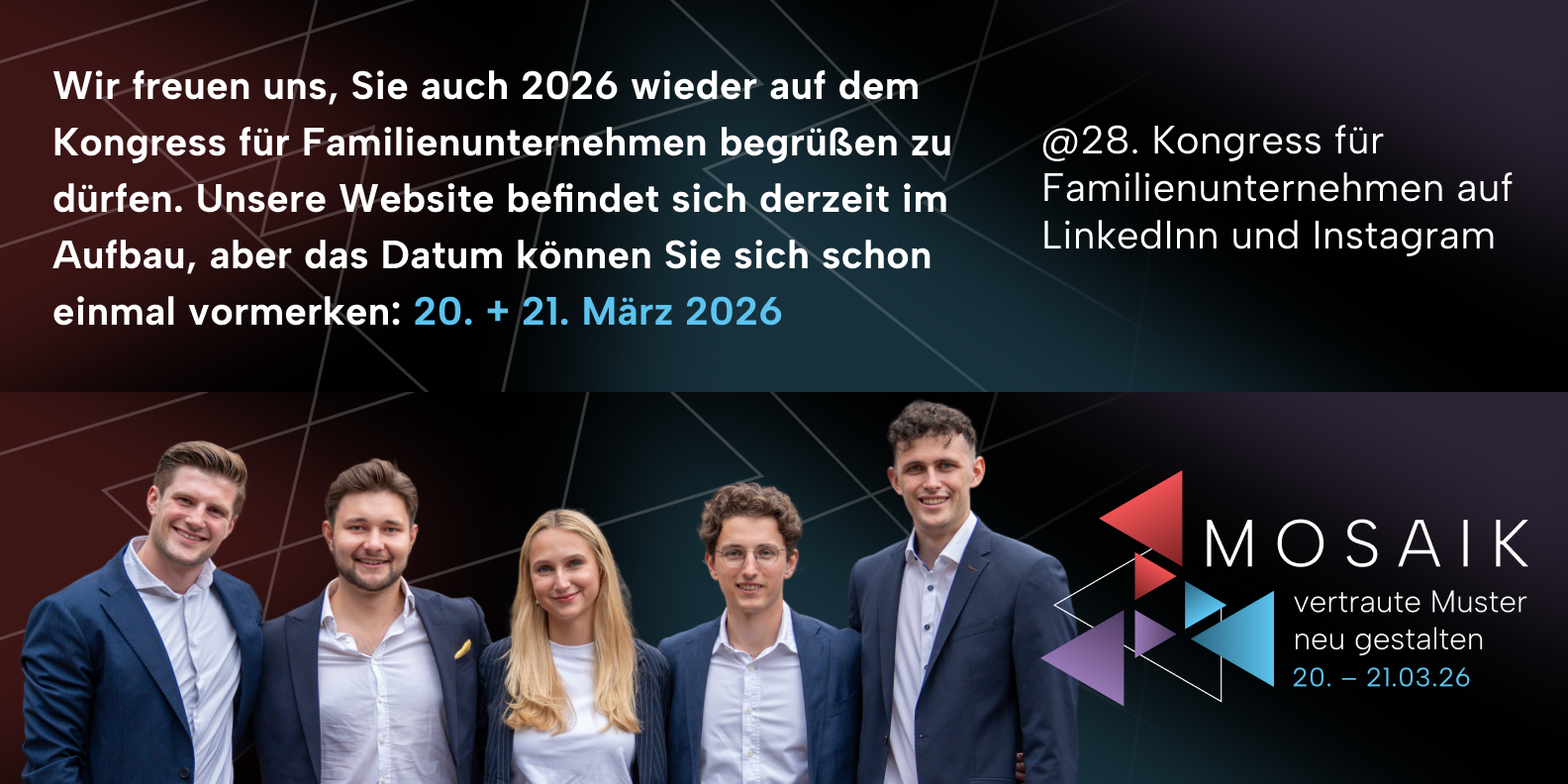 Auch im kommenden Jahr - Familienunternehmerkongress 2026